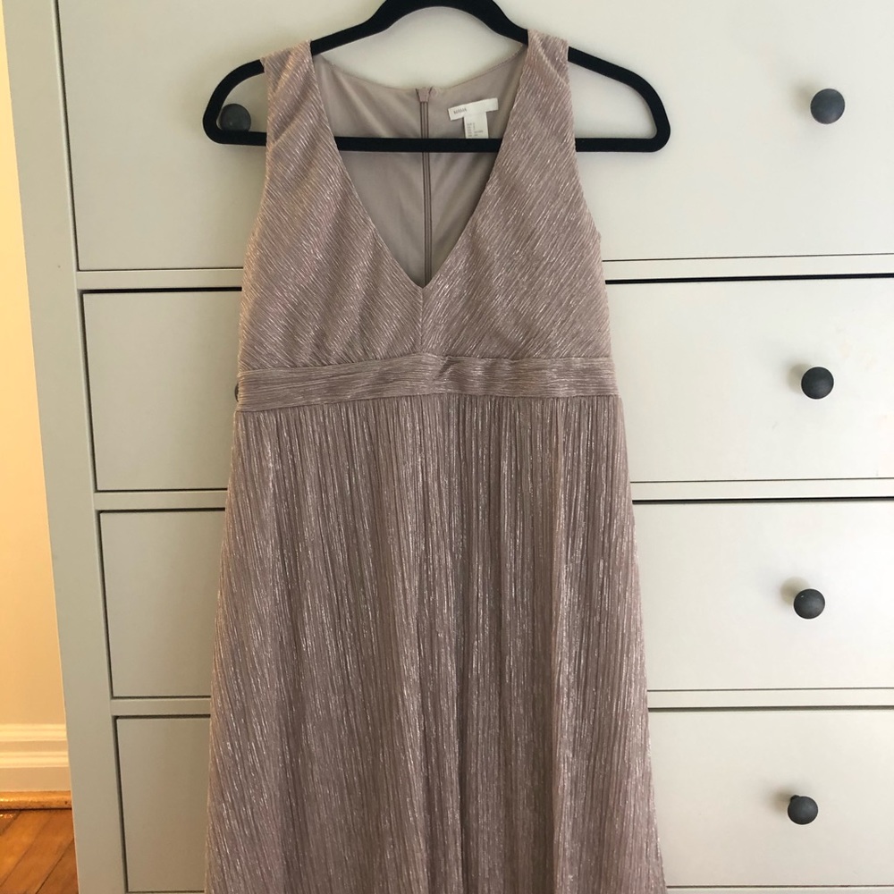 H&M Mama Maternity Gold Sparkly Dress